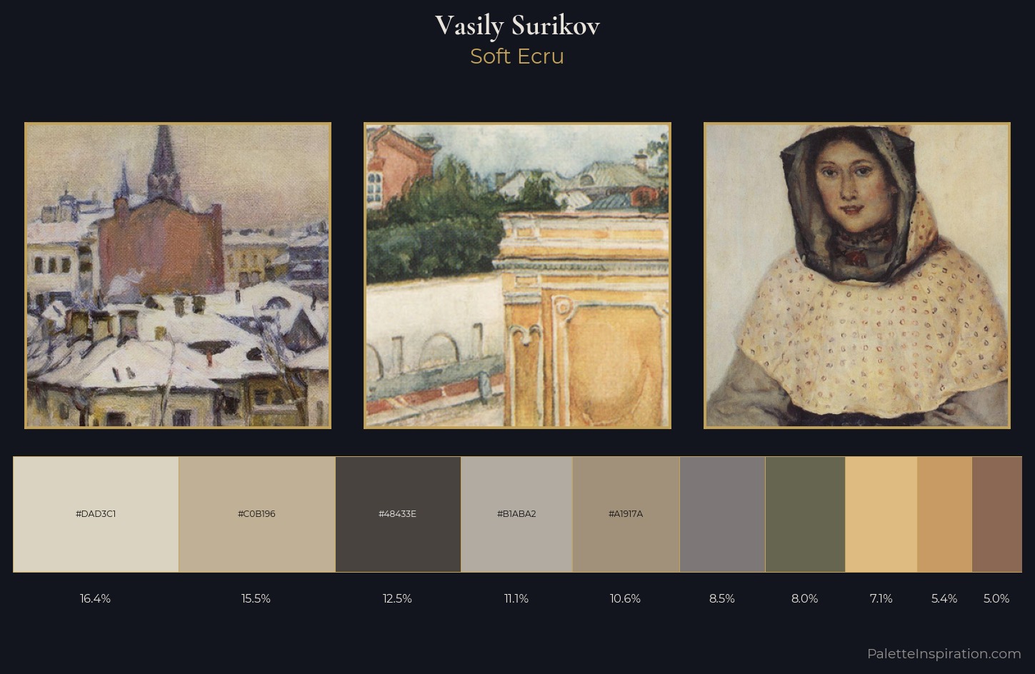 Vasily Surikov Palette 3 — Soft Ecru
