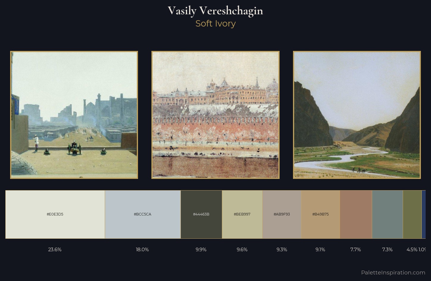 Vasily Vereshchagin Palette 4 — Soft Ivory