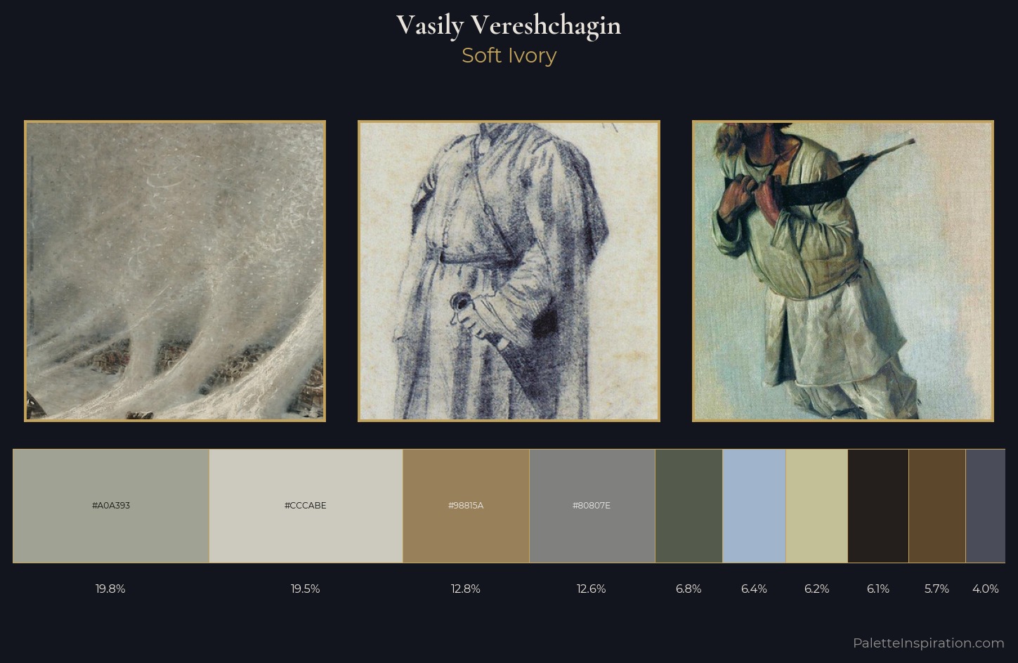 Vasily Vereshchagin Palette 6 — Soft Ivory