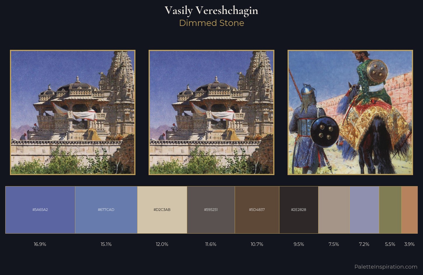 Vasily Vereshchagin Palette 9 — Dimmed Stone