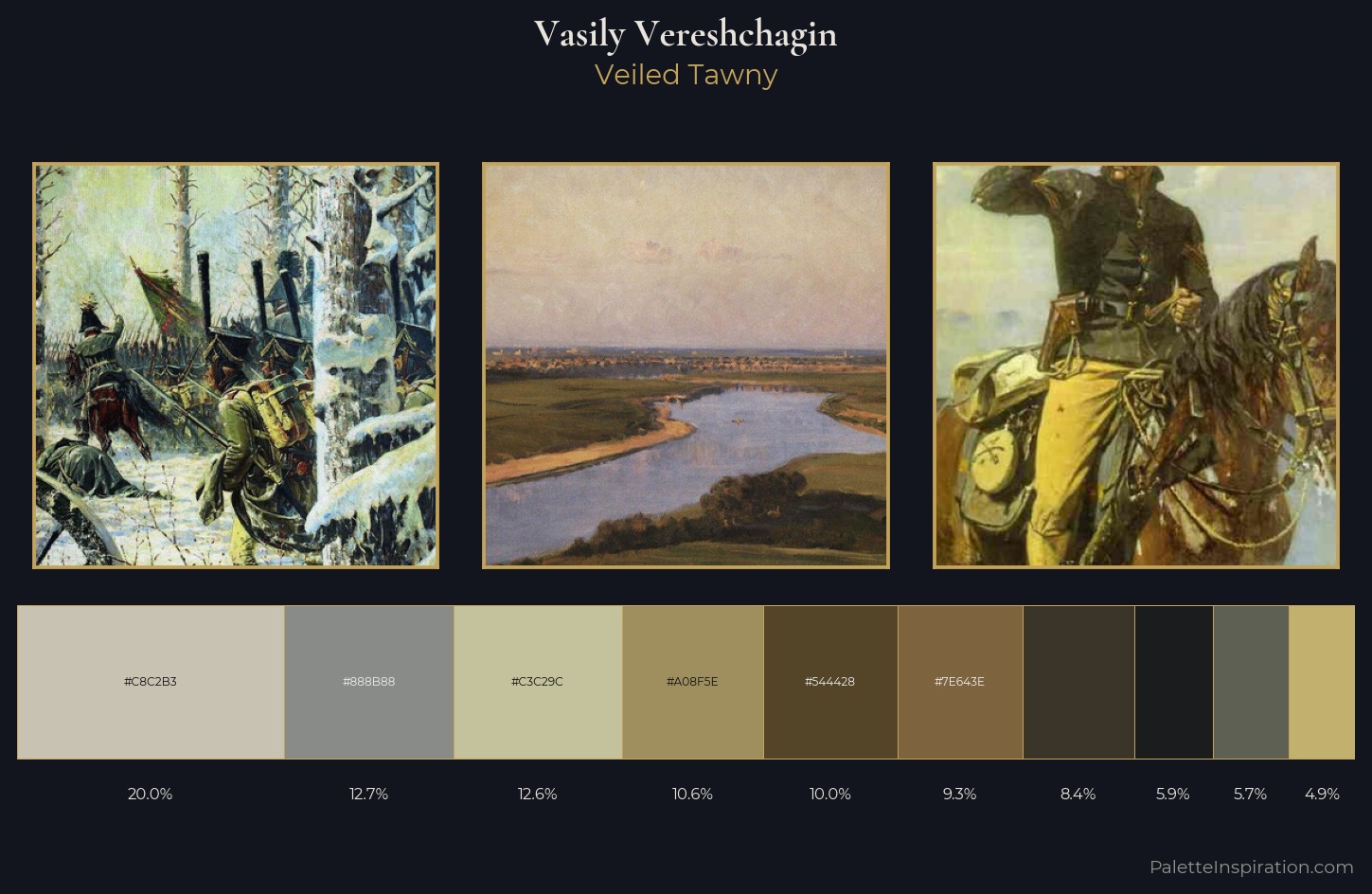 Vasily Vereshchagin Palette 10 — Veiled Tawny