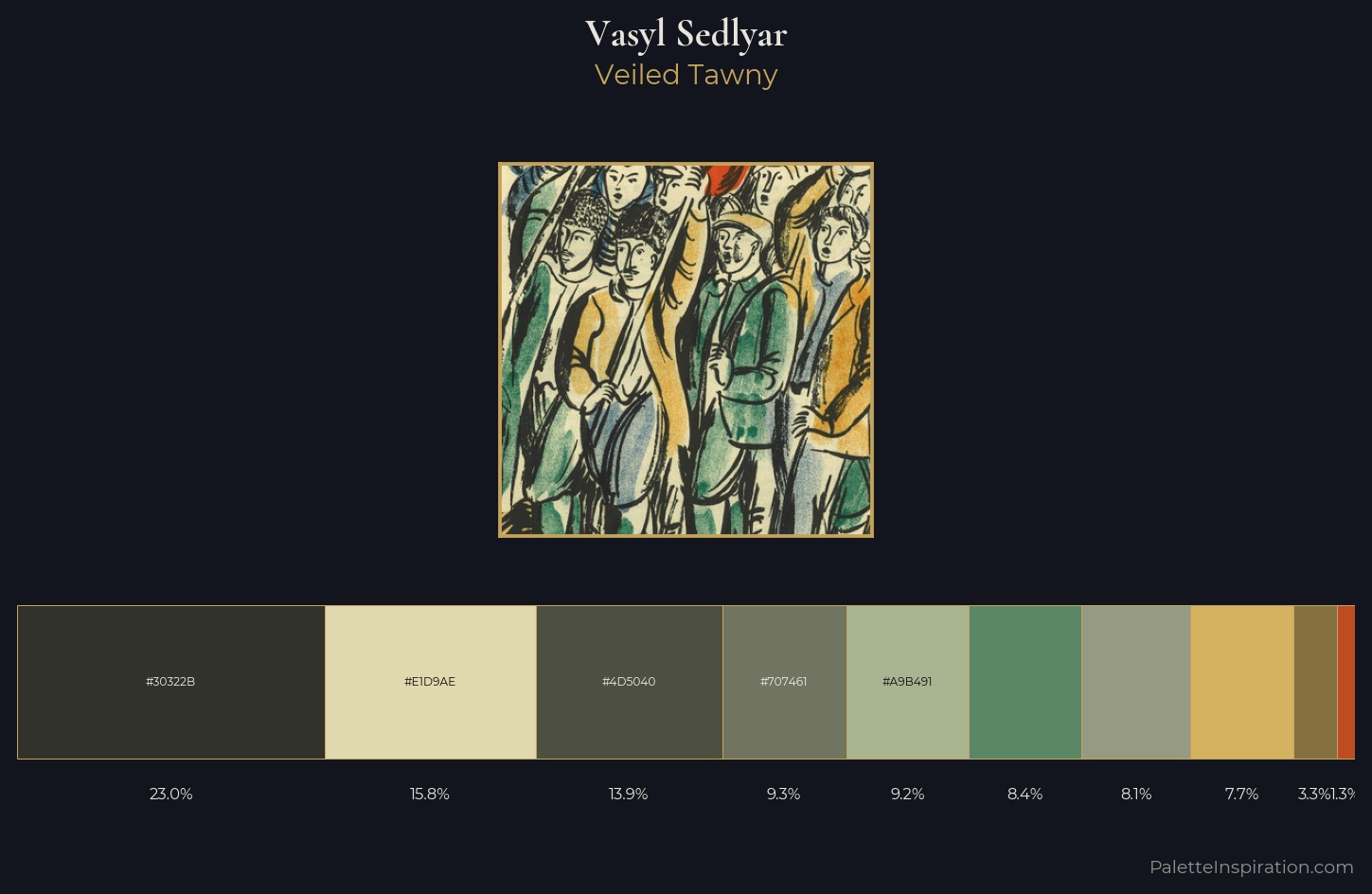 Vasyl Sedlyar Palette 2 — Veiled Tawny