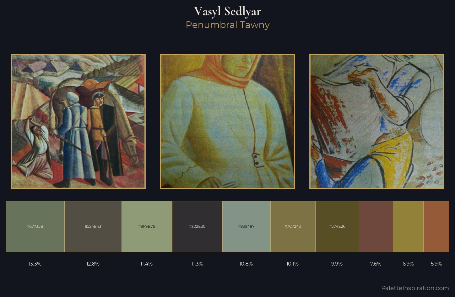 Vasyl Sedlyar Palette 4 — Penumbral Tawny