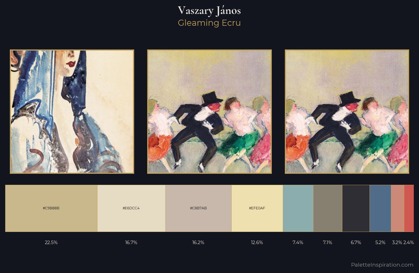 Vaszary János Palette 4 — Gleaming Ecru