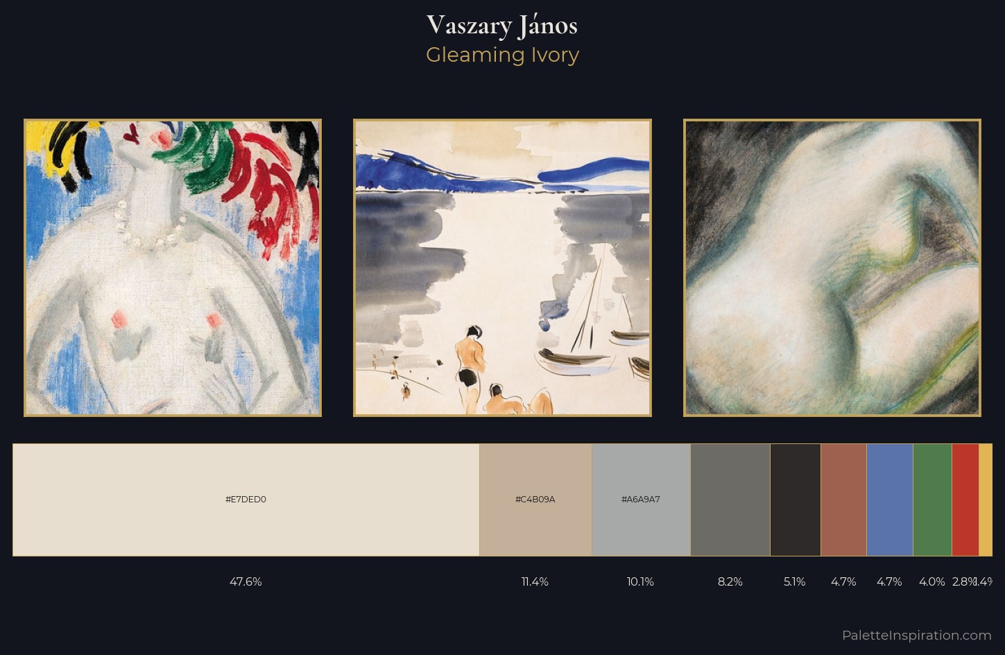 Vaszary János Palette 9 — Gleaming Ivory