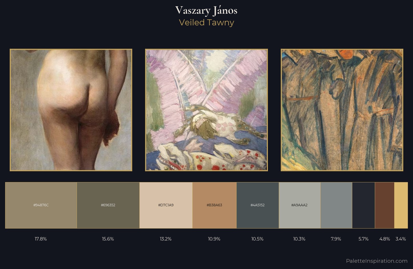Vaszary János Palette 11 — Veiled Tawny
