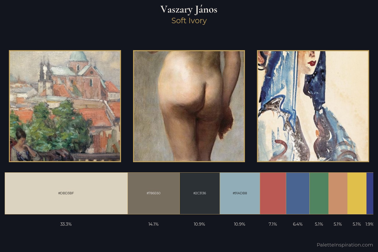Vaszary János Master Palette — Soft Ivory