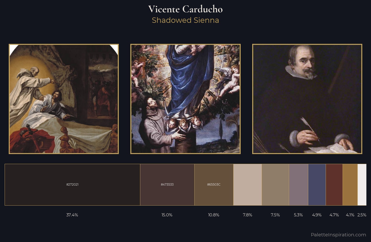 Vicente Carducho Palette 1 — Shadowed Sienna