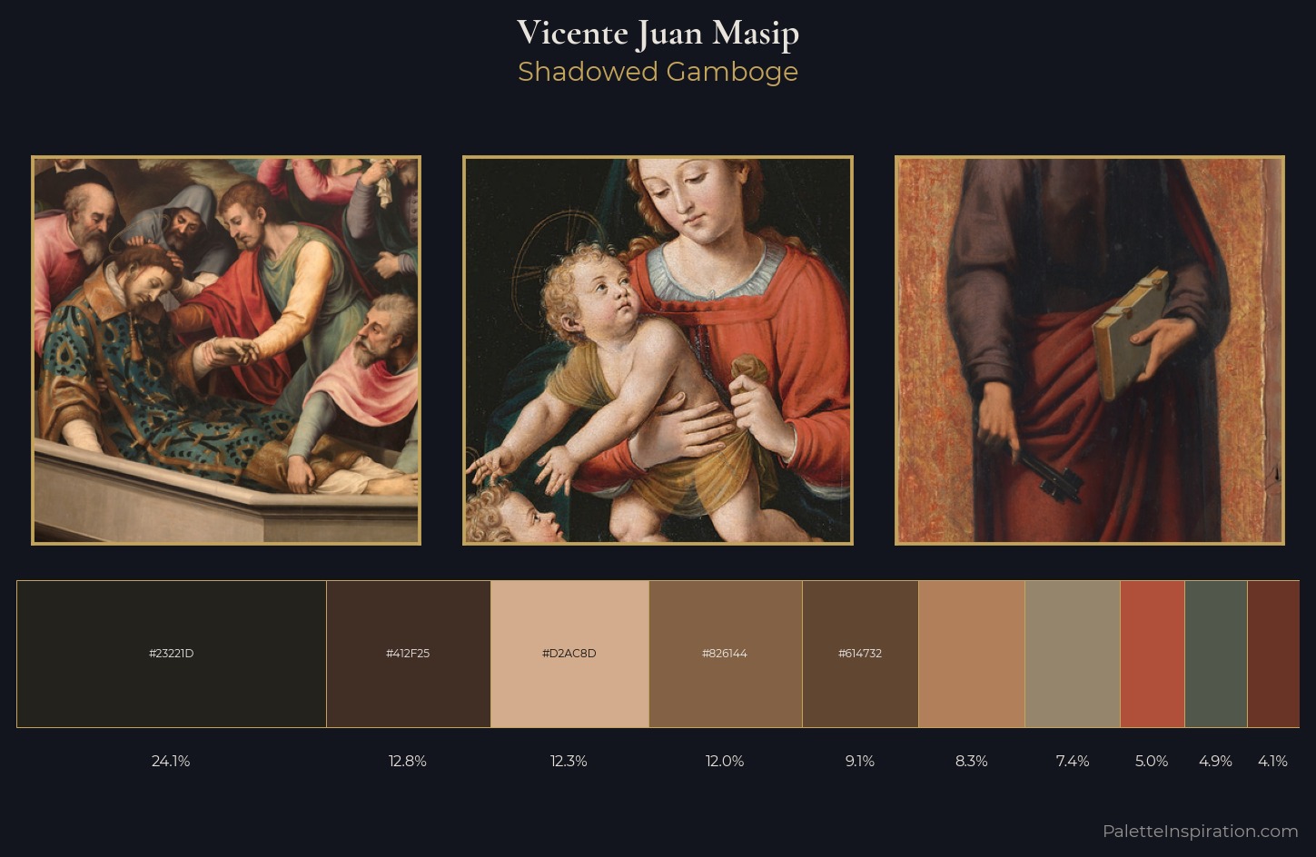 Vicente Juan Masip Palette 4 — Shadowed Gamboge