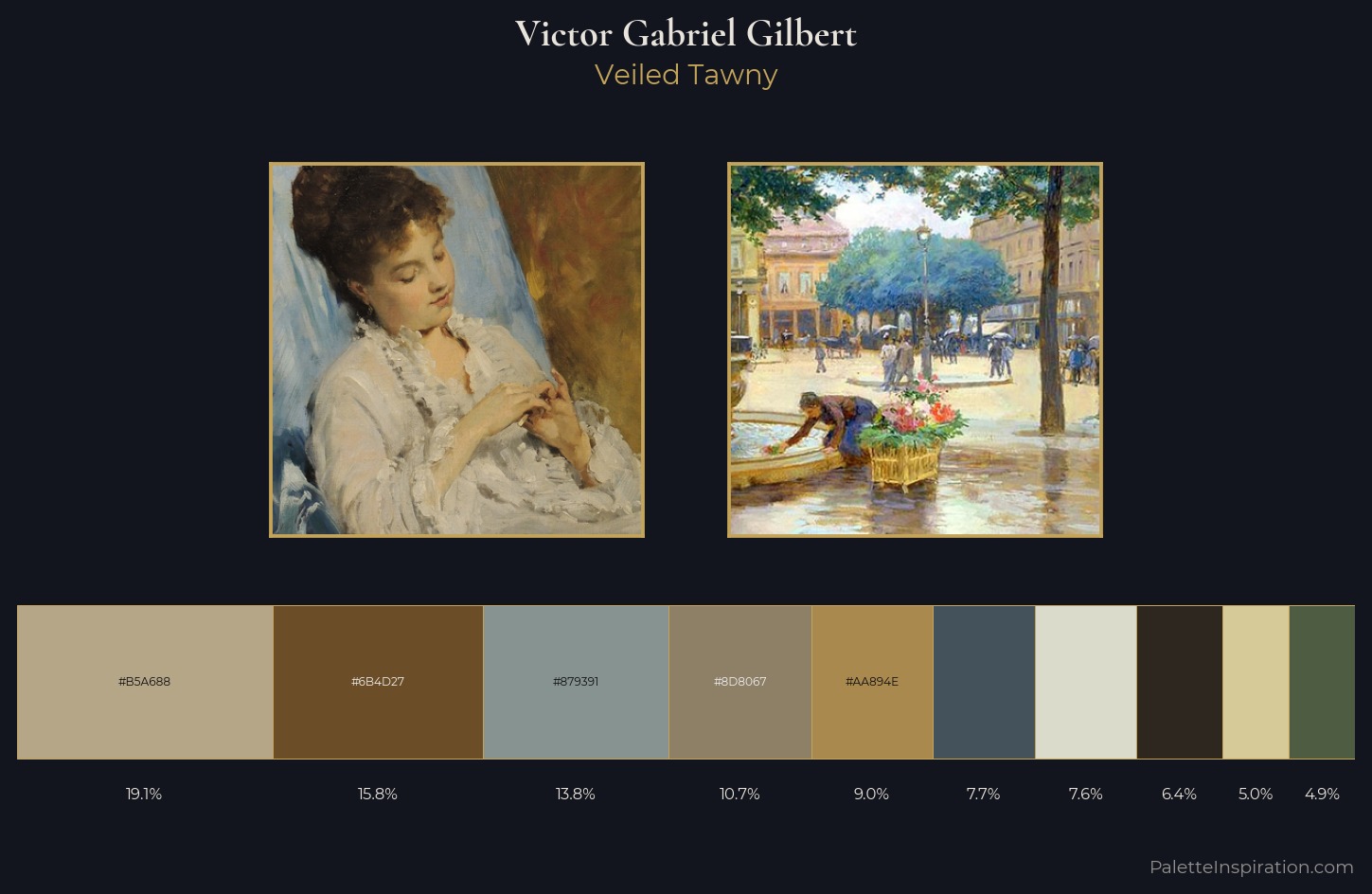 Victor Gabriel Gilbert Palette 1 — Veiled Tawny