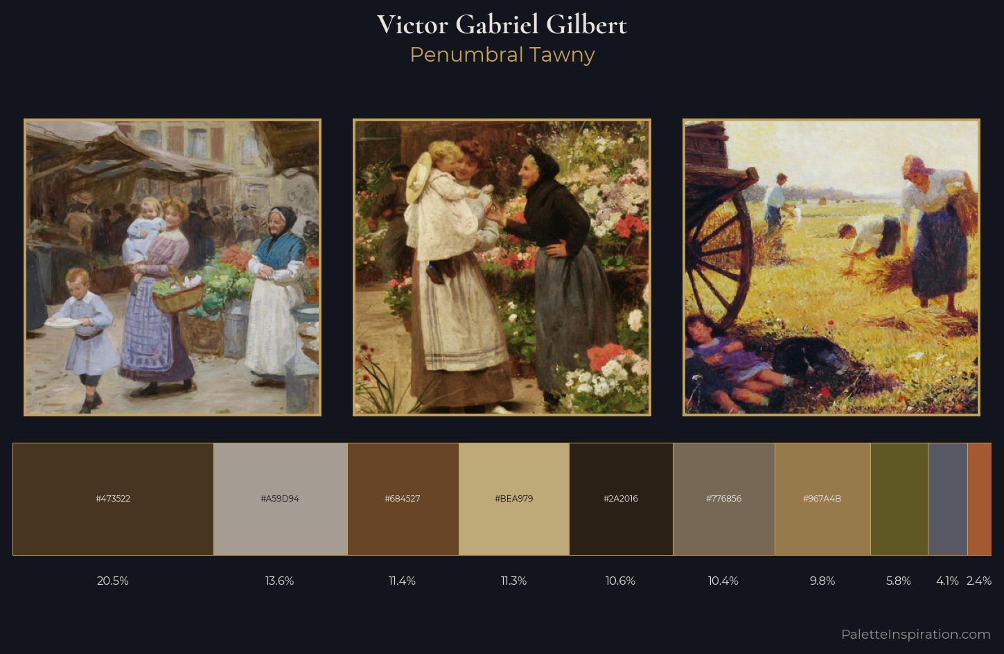 Victor Gabriel Gilbert Palette 7 — Penumbral Tawny