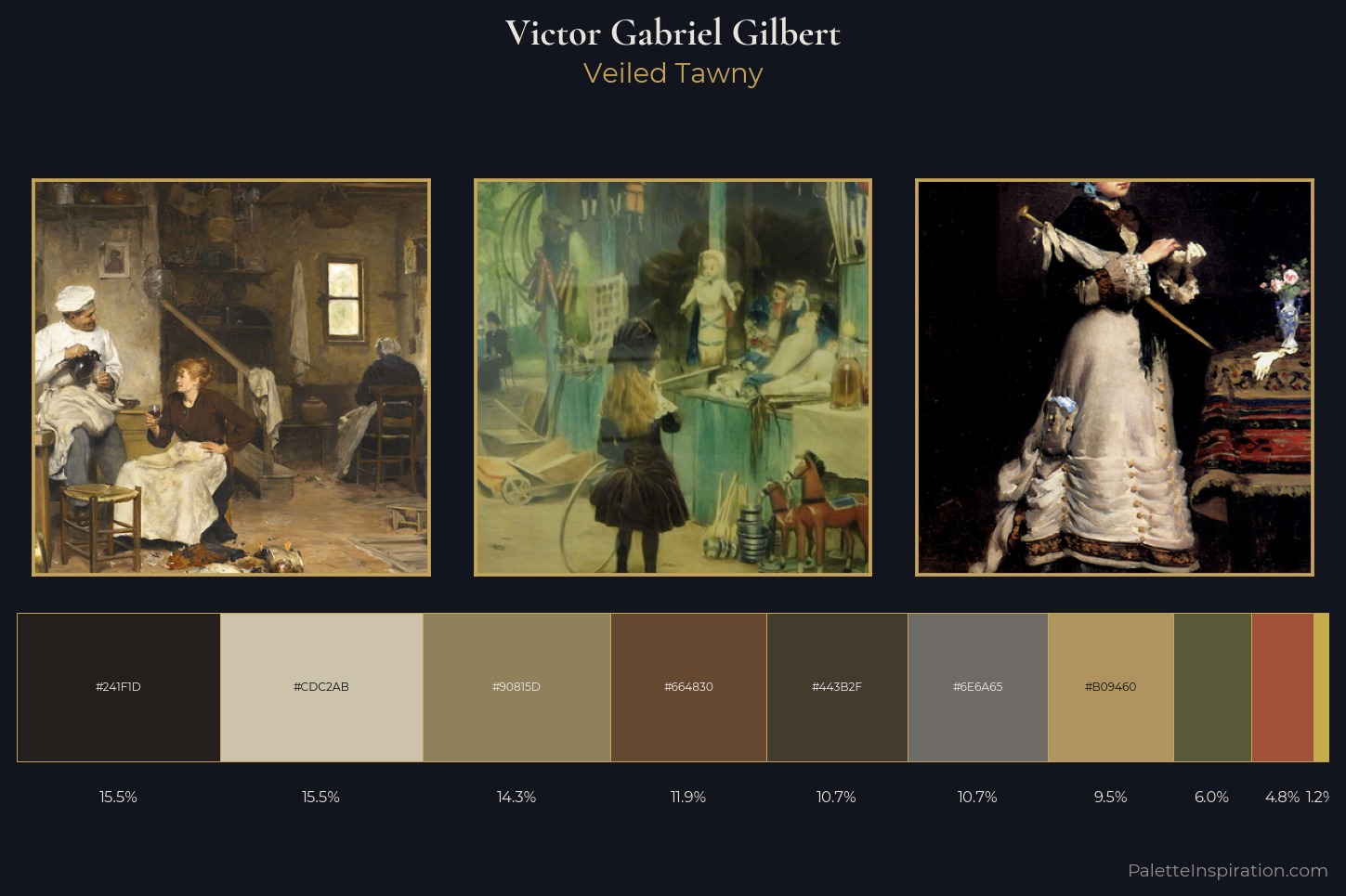 Victor Gabriel Gilbert Master Palette