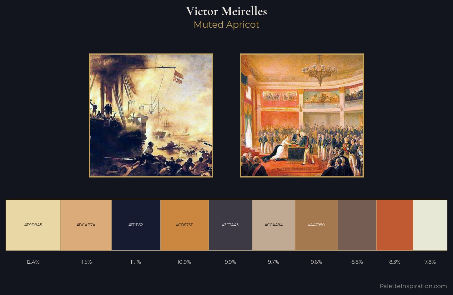 Victor Meirelles Palette 1 — Muted Apricot
