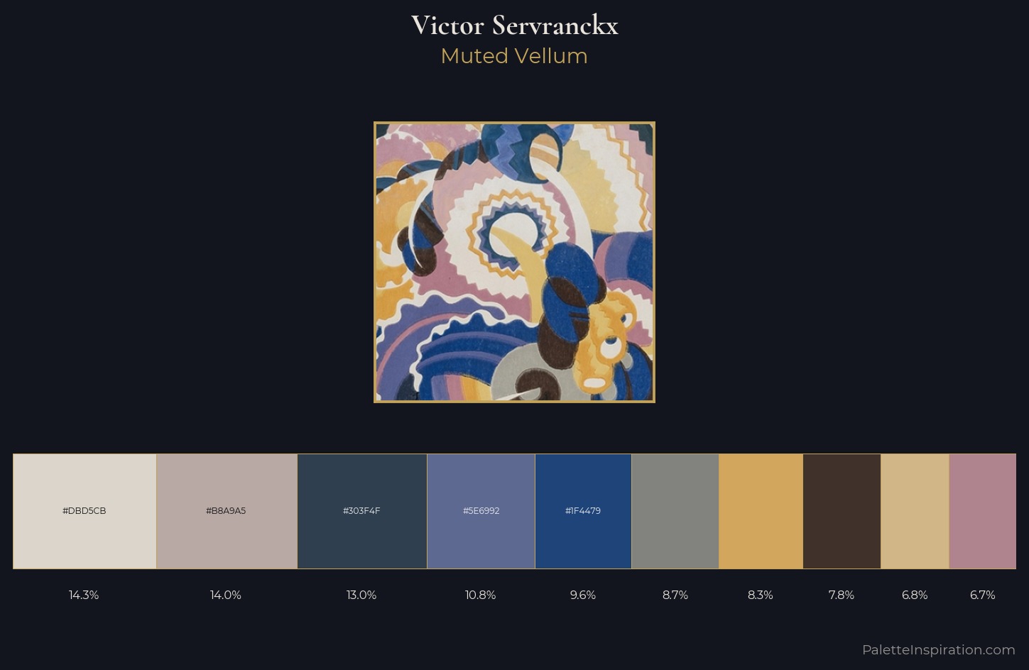 Victor Servranckx Palette 1 — Muted Vellum