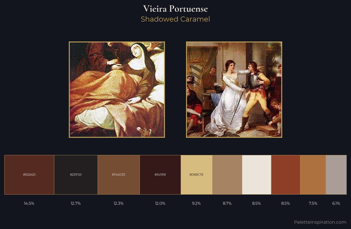 Vieira Portuense Palette 3 — Shadowed Caramel