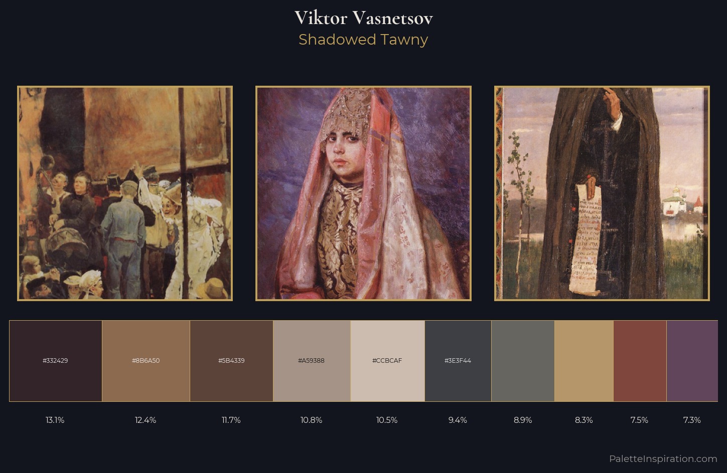Viktor Vasnetsov Palette 12 — Shadowed Tawny