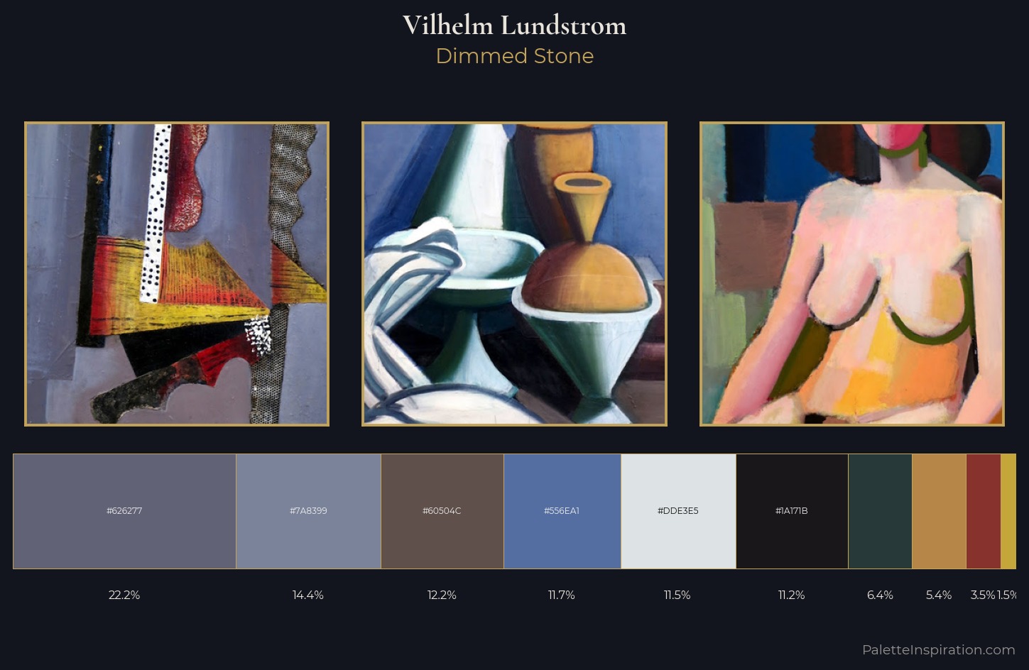 Vilhelm Lundstrom Palette 1 — Dimmed Stone