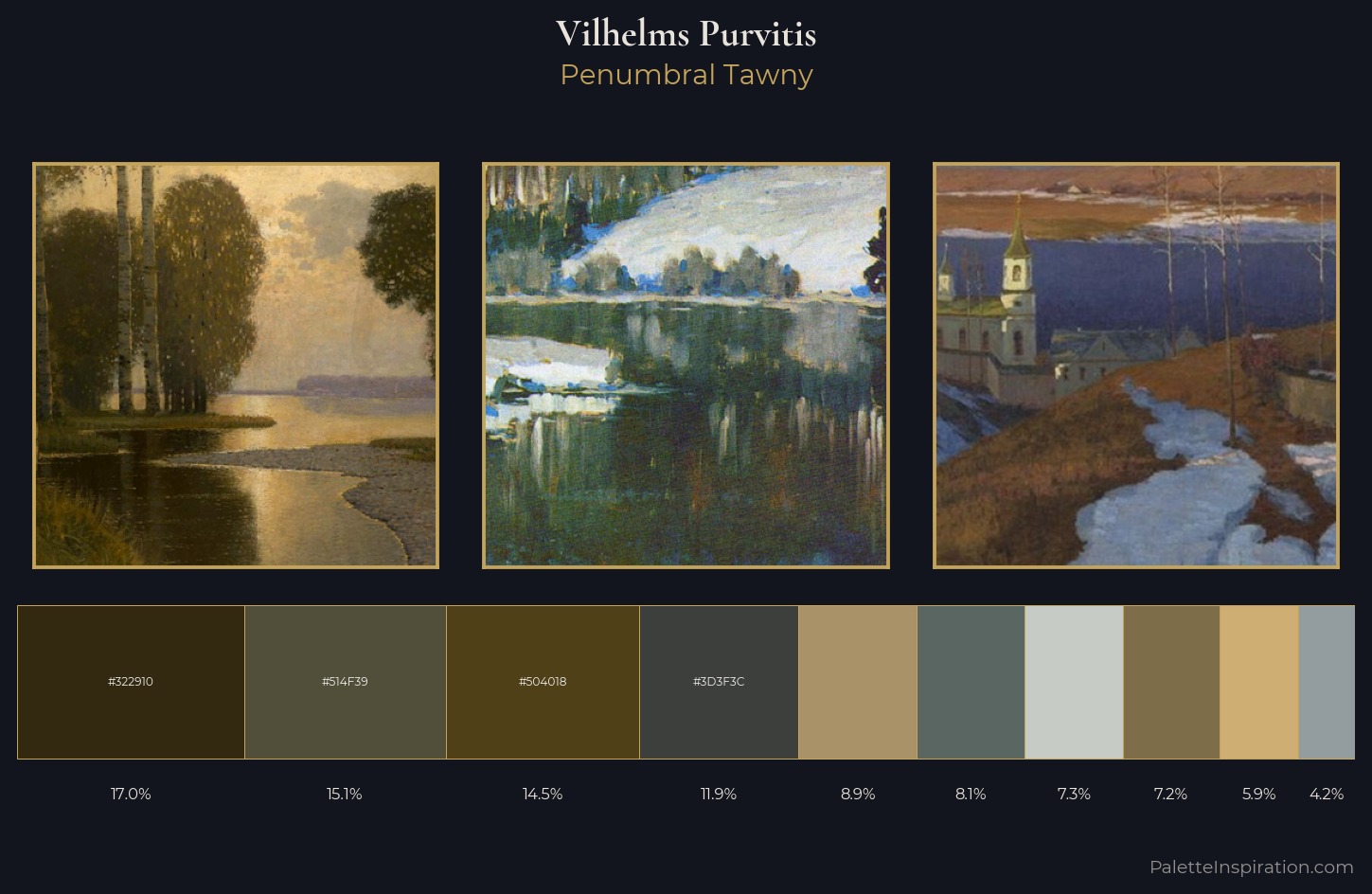 Vilhelms Purvitis Palette 5 — Penumbral Tawny