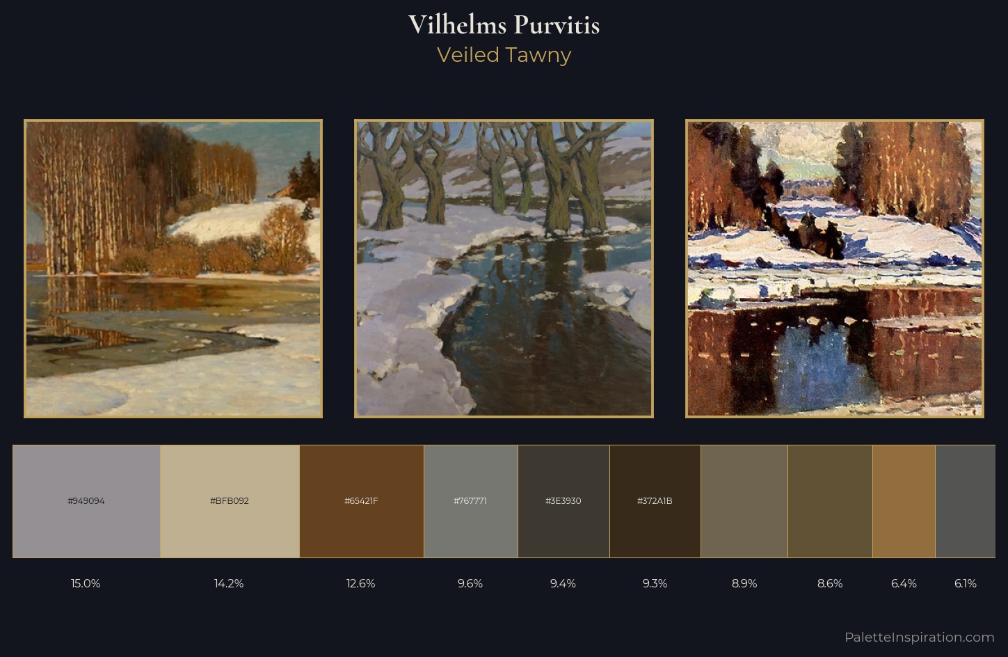 Vilhelms Purvitis Palette 6 — Veiled Tawny