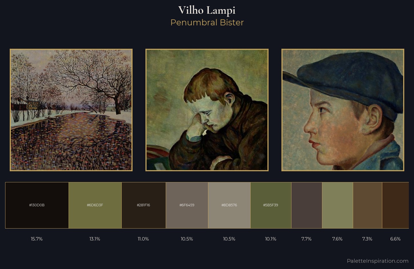 Vilho Lampi Palette 6 — Penumbral Bister