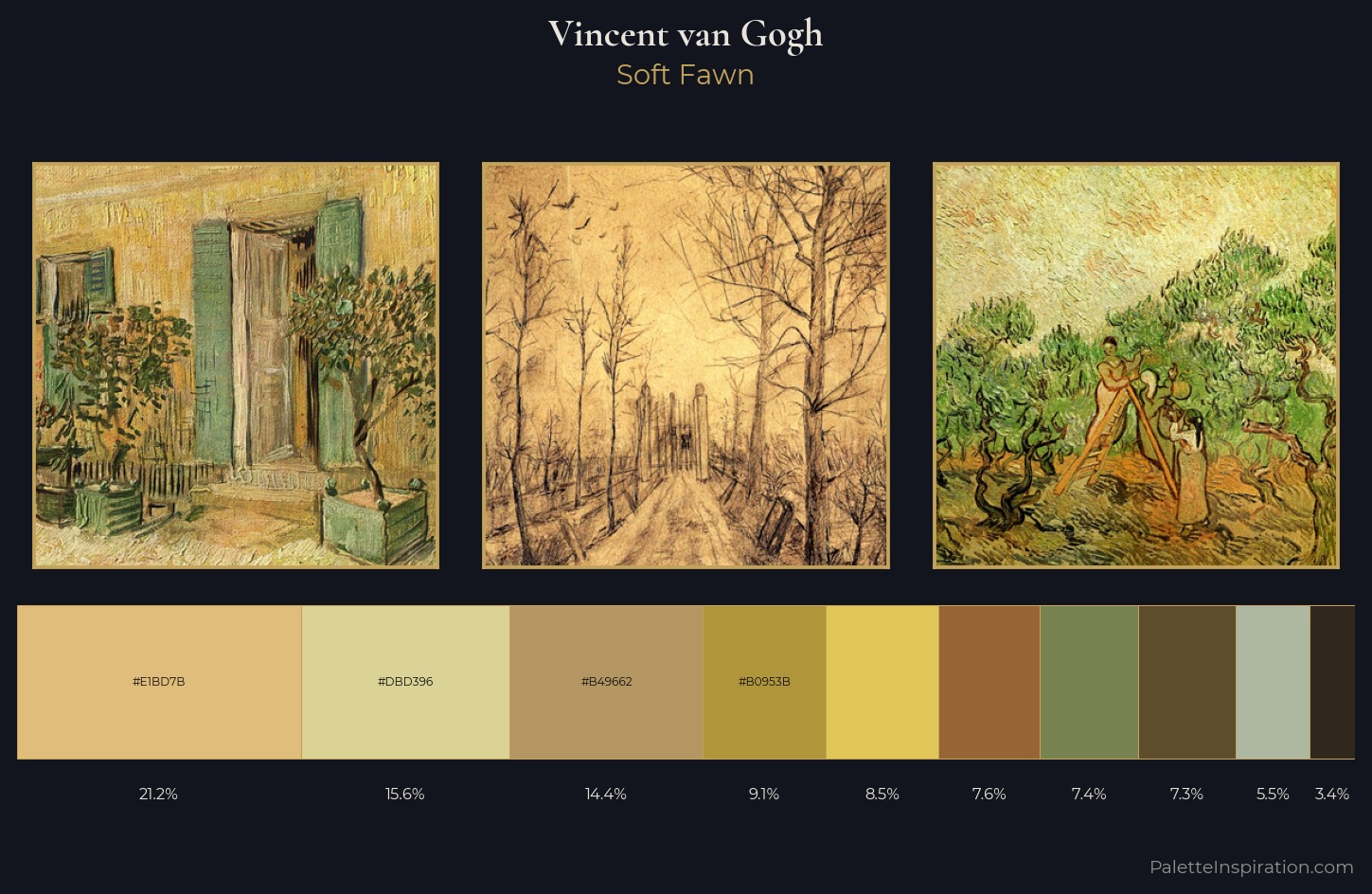 Vincent van Gogh Palette 3 — Soft Fawn