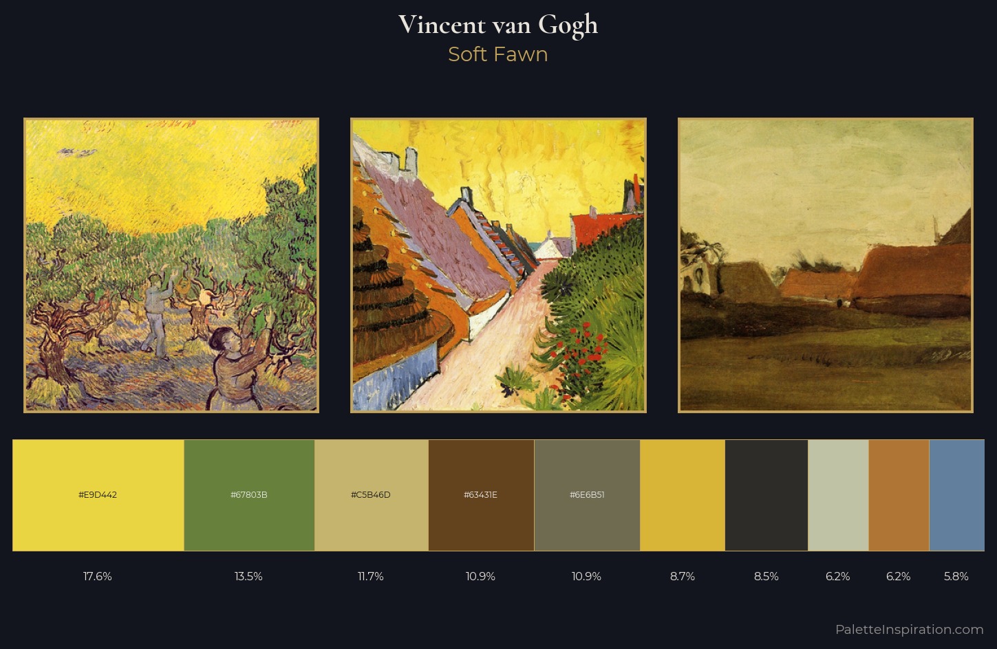 Vincent van Gogh Palette 7 — Soft Fawn