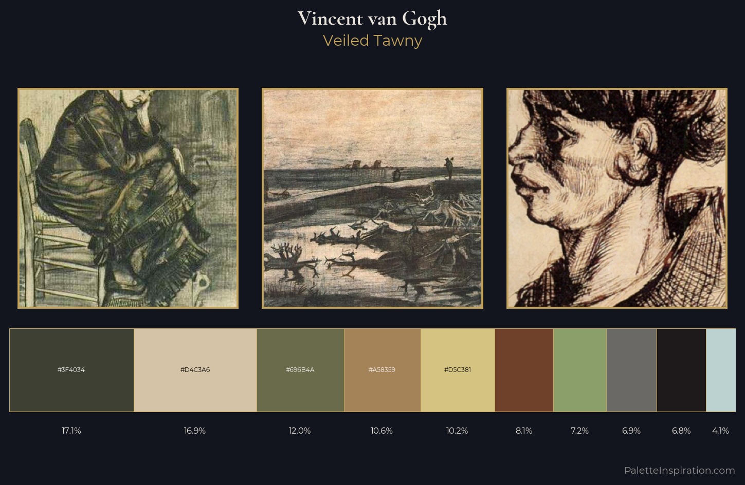 Vincent van Gogh Palette 14 — Veiled Tawny