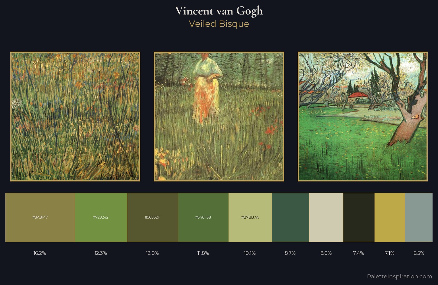 Vincent van Gogh Palette 15 — Veiled Bisque