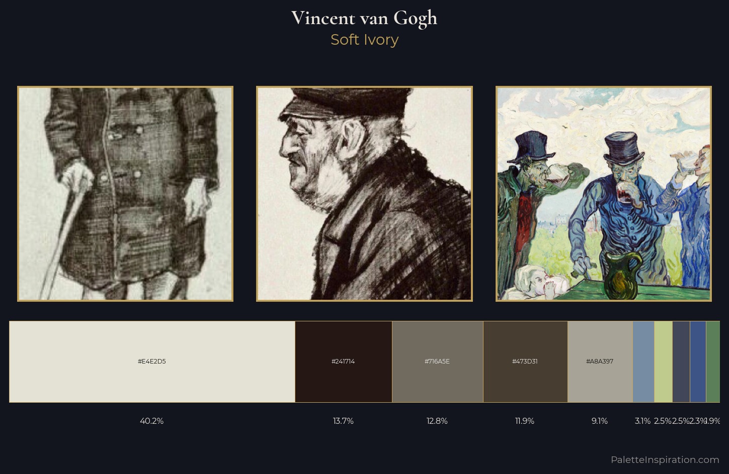 Vincent van Gogh Palette 19 — Soft Ivory