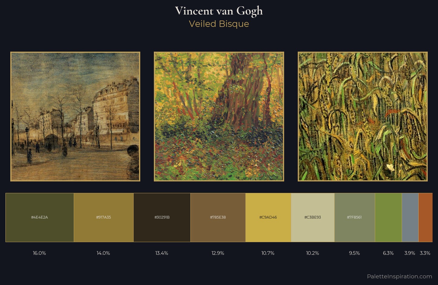Vincent van Gogh Palette 20 — Veiled Bisque