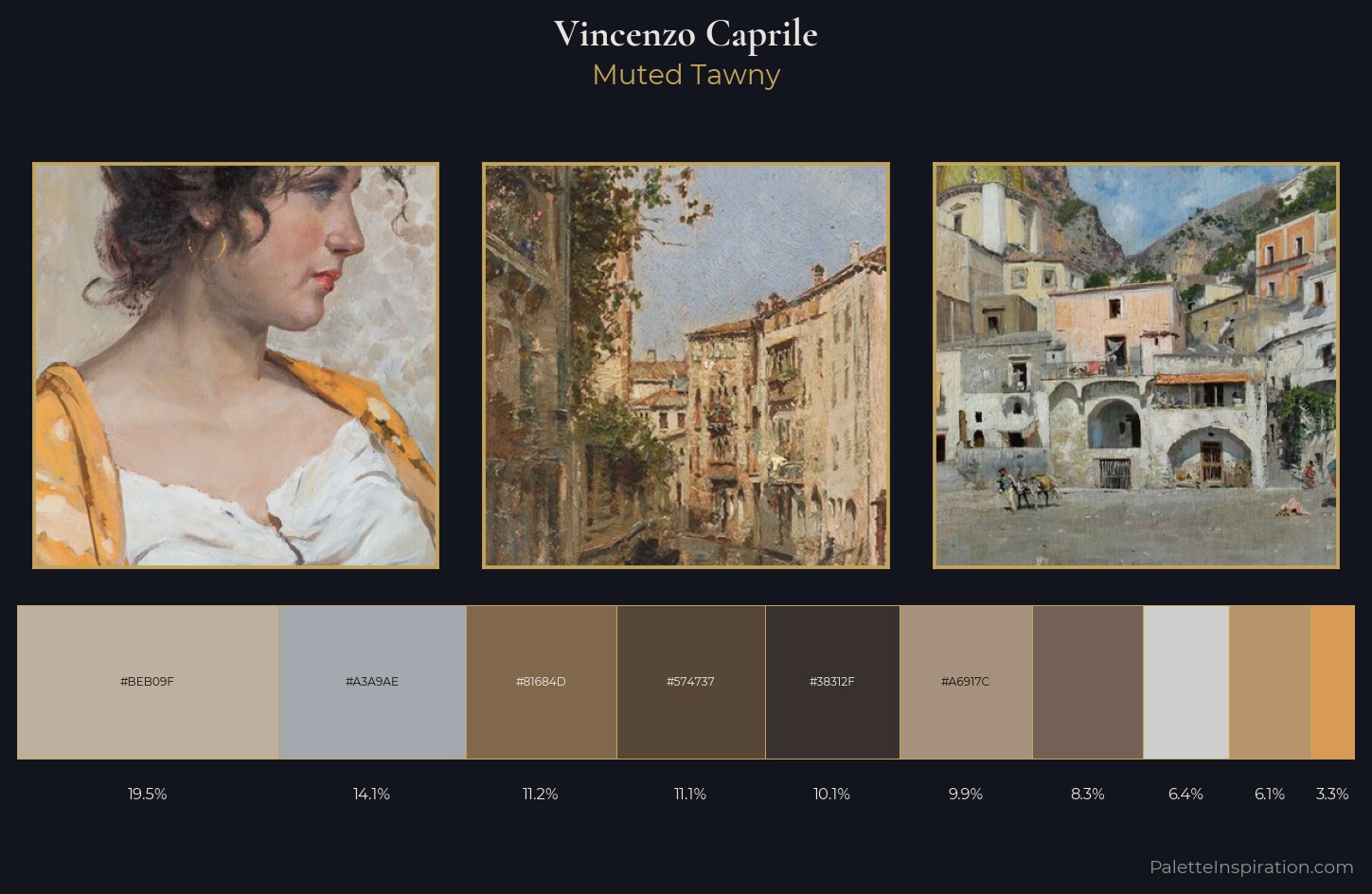Vincenzo Caprile Palette 2 — Muted Tawny