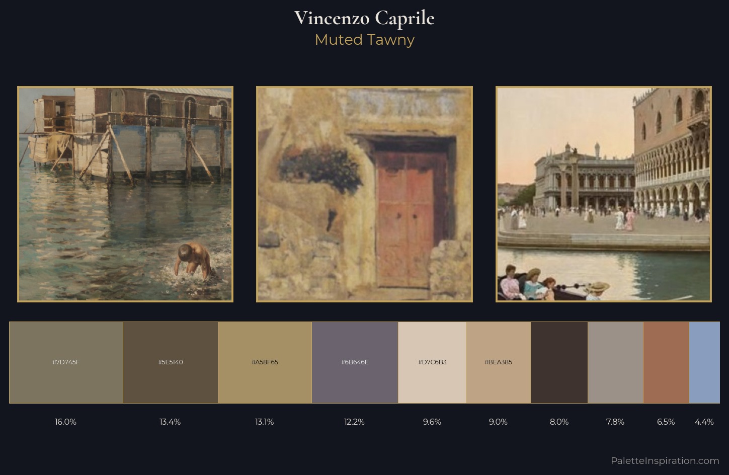 Vincenzo Caprile Palette 4 — Muted Tawny