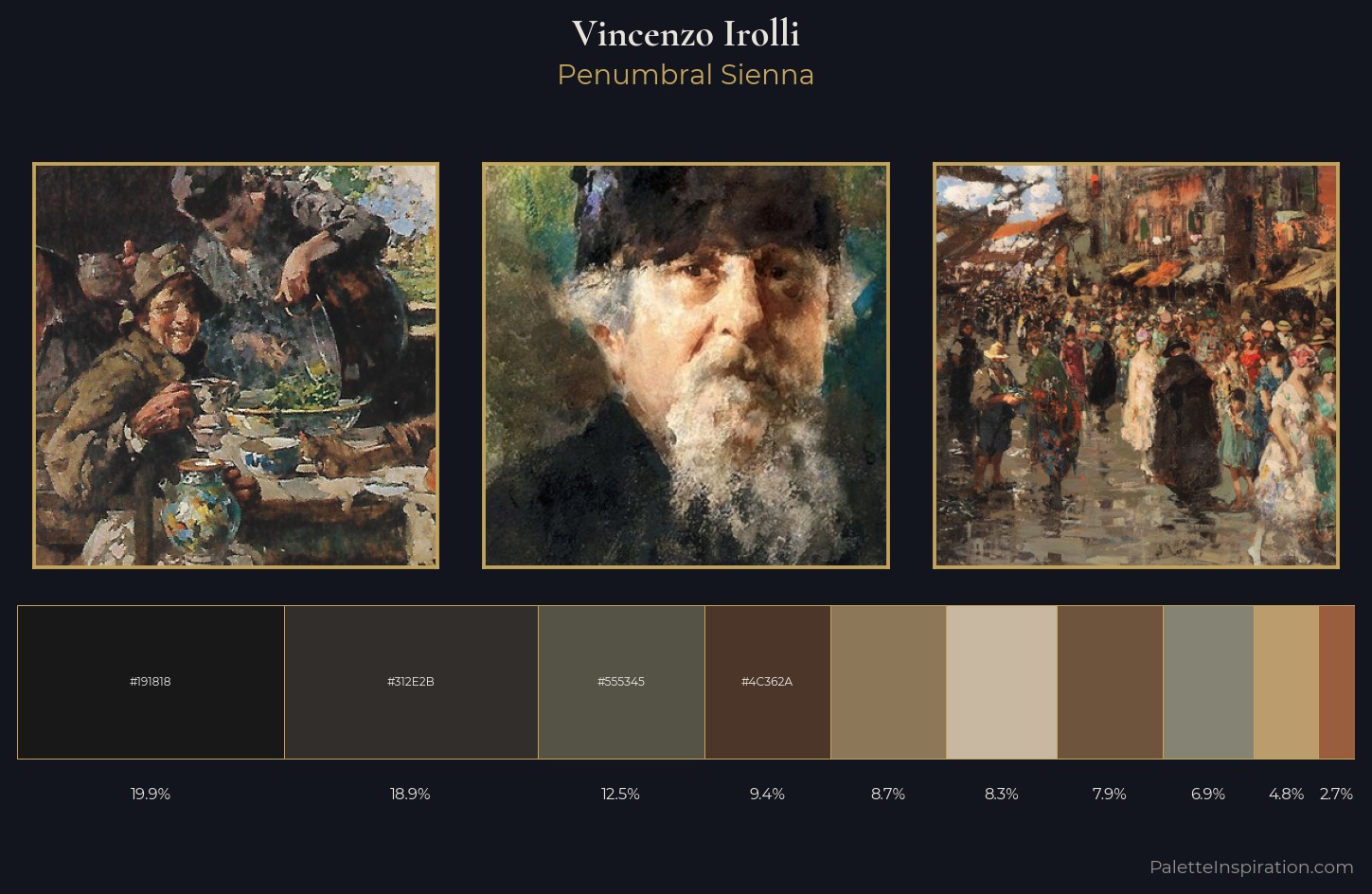 Vincenzo Irolli Palette 5 — Penumbral Sienna