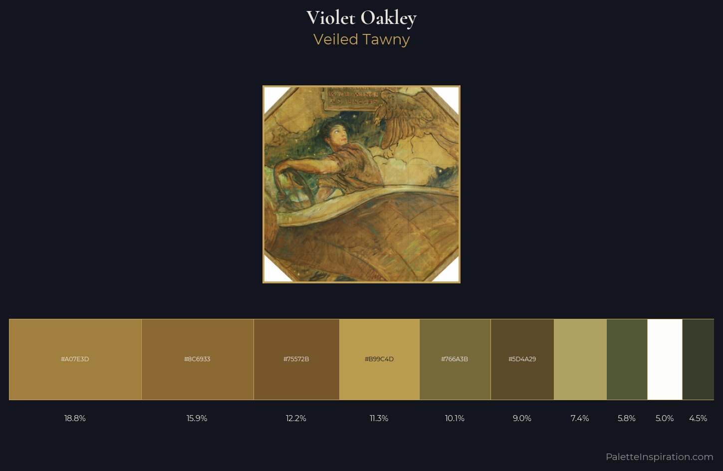 Violet Oakley Palette 3 — Veiled Tawny