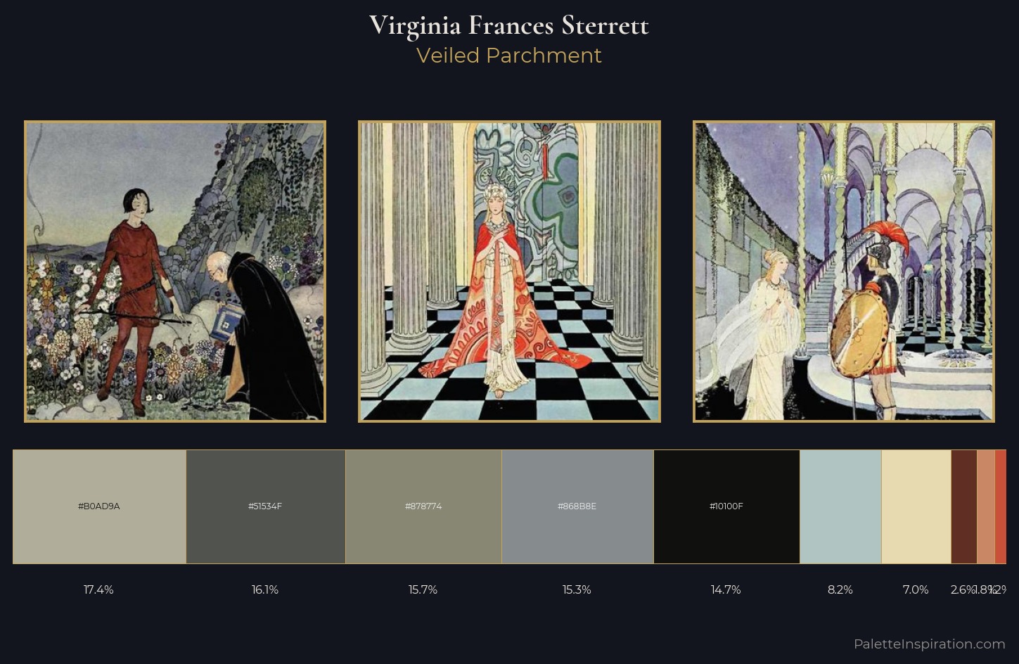 Virginia Frances Sterrett Palette 5 — Veiled Parchment