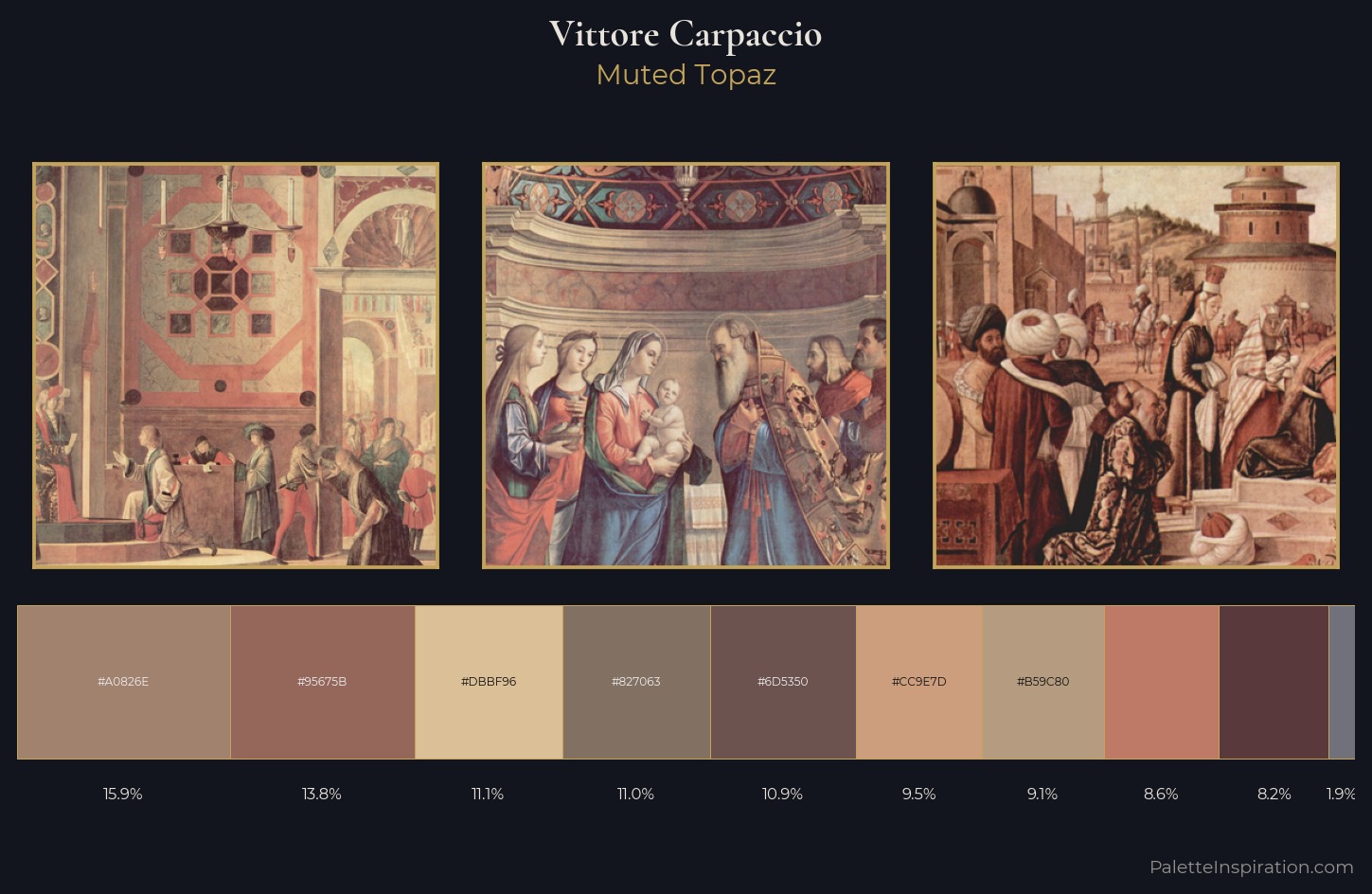 Vittore Carpaccio Palette 1 — Muted Topaz
