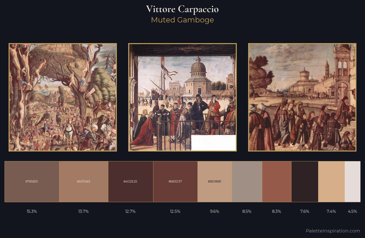 Vittore Carpaccio Palette 3 — Muted Gamboge
