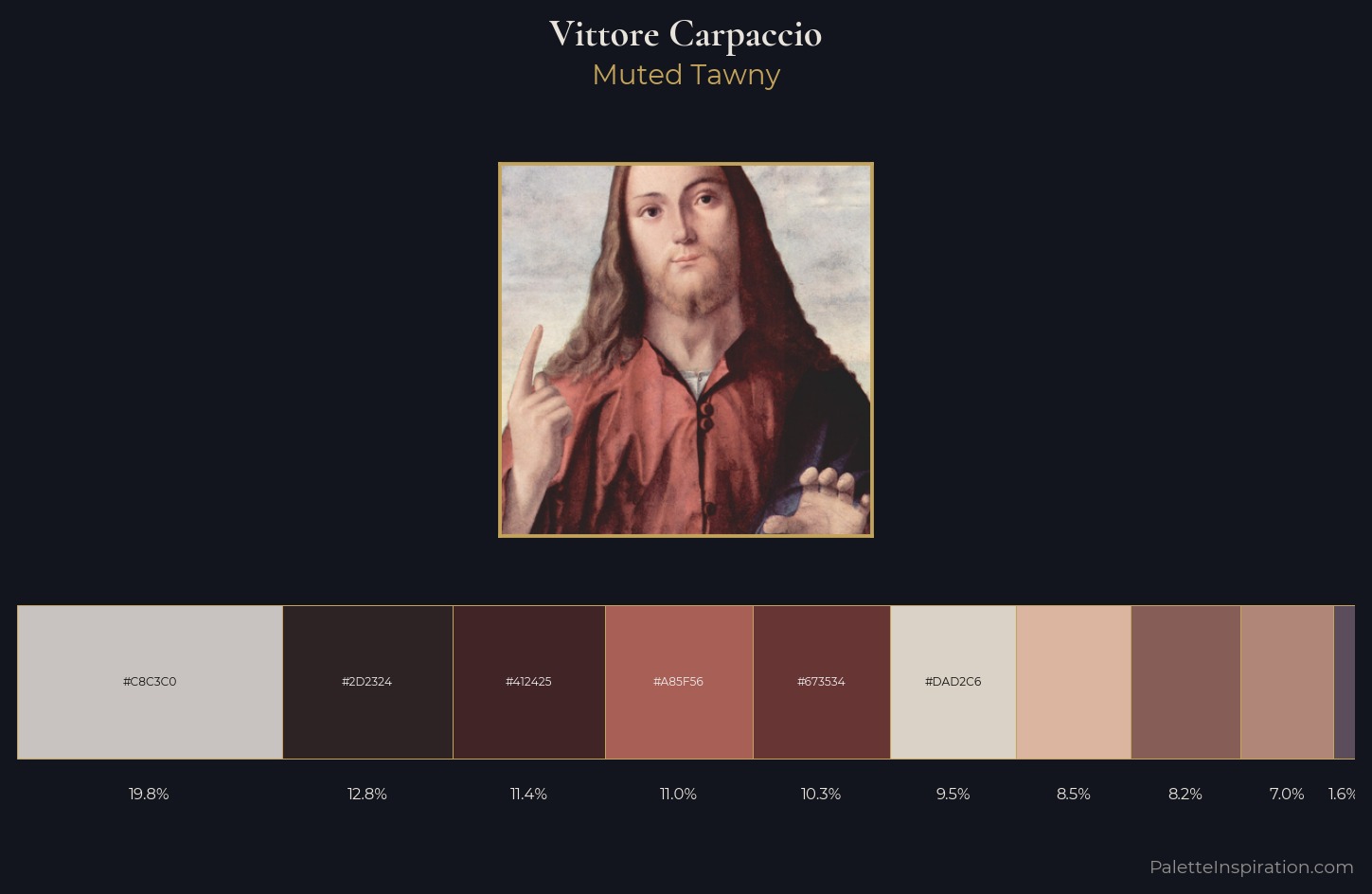 Vittore Carpaccio Palette 4 — Muted Tawny