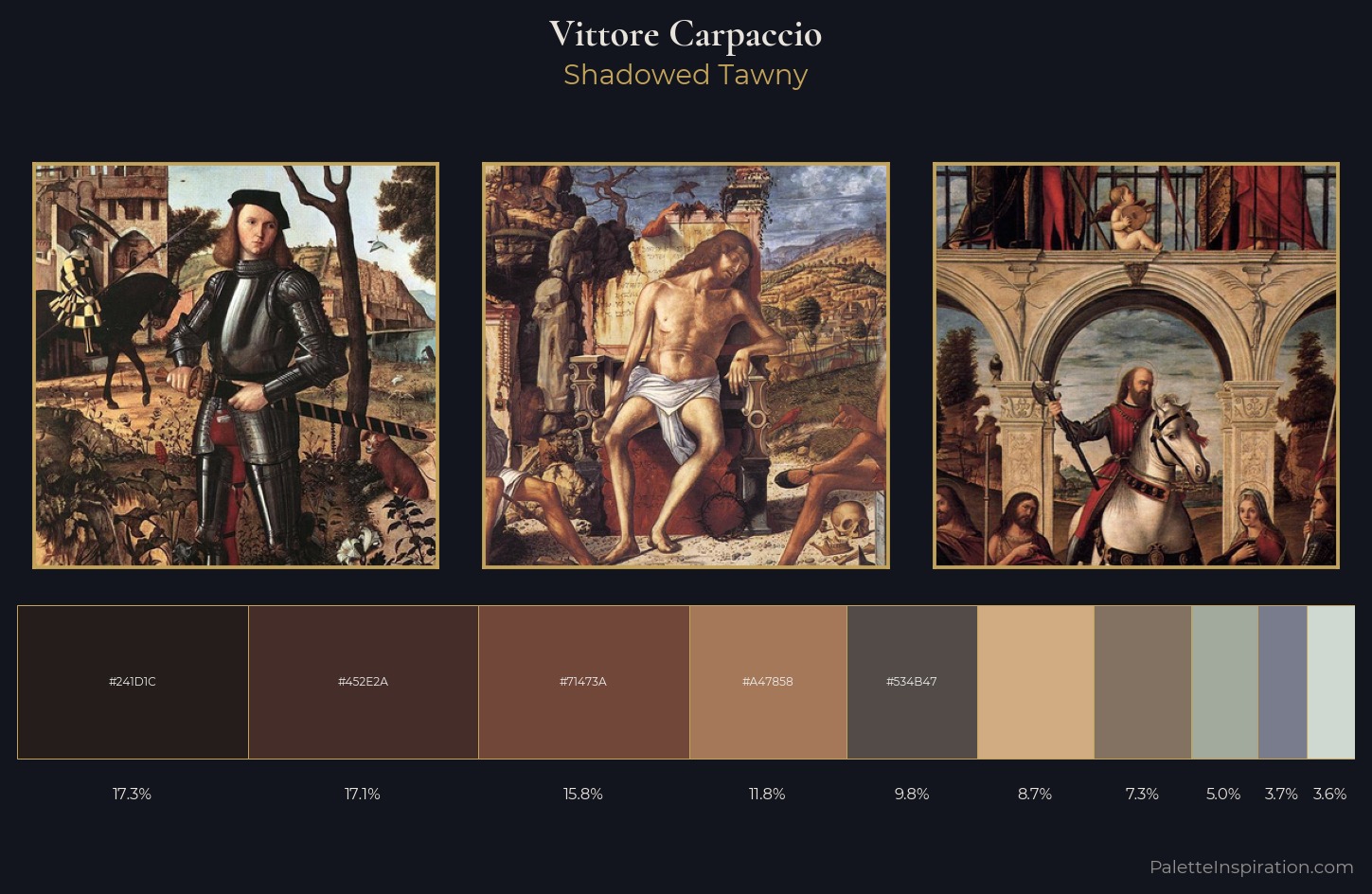 Vittore Carpaccio Palette 6 — Shadowed Tawny