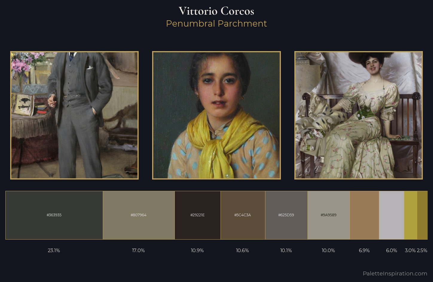Vittorio Corcos Palette 8 — Penumbral Parchment