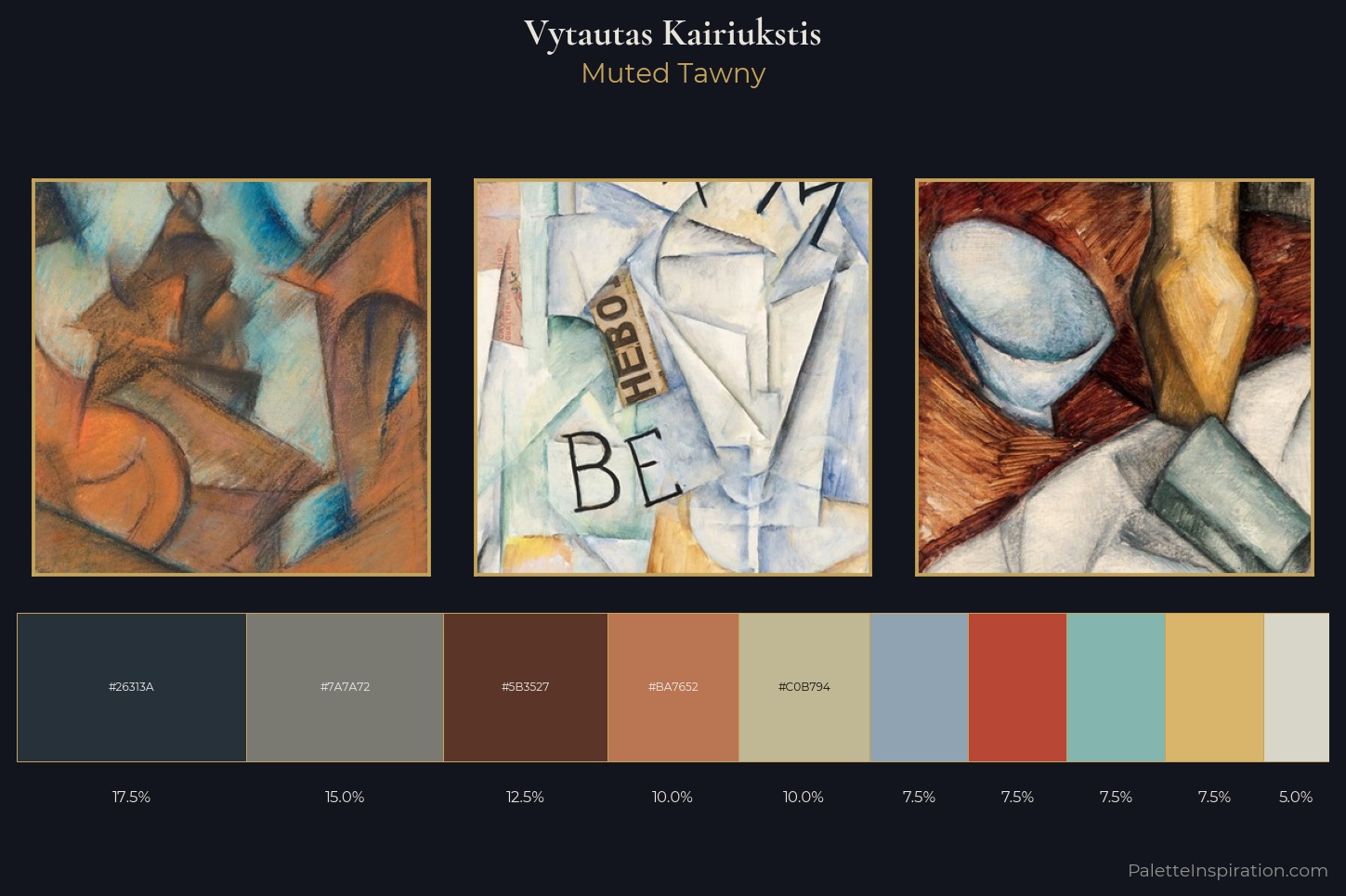 Vytautas Kairiukstis Master Palette — Muted Tawny