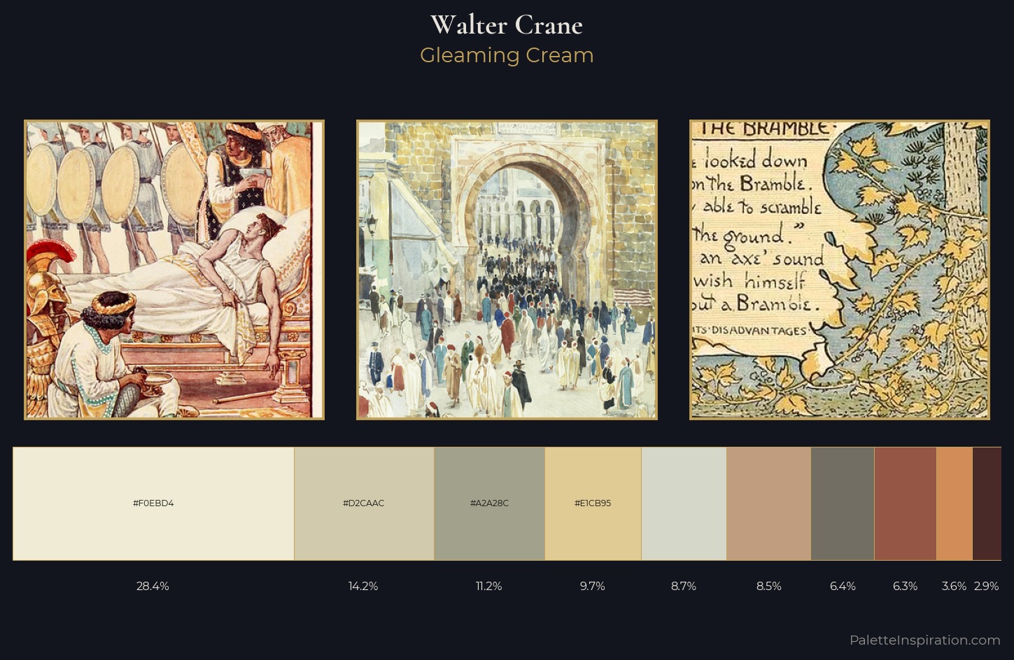 Walter Crane Palette 2 — Gleaming Cream
