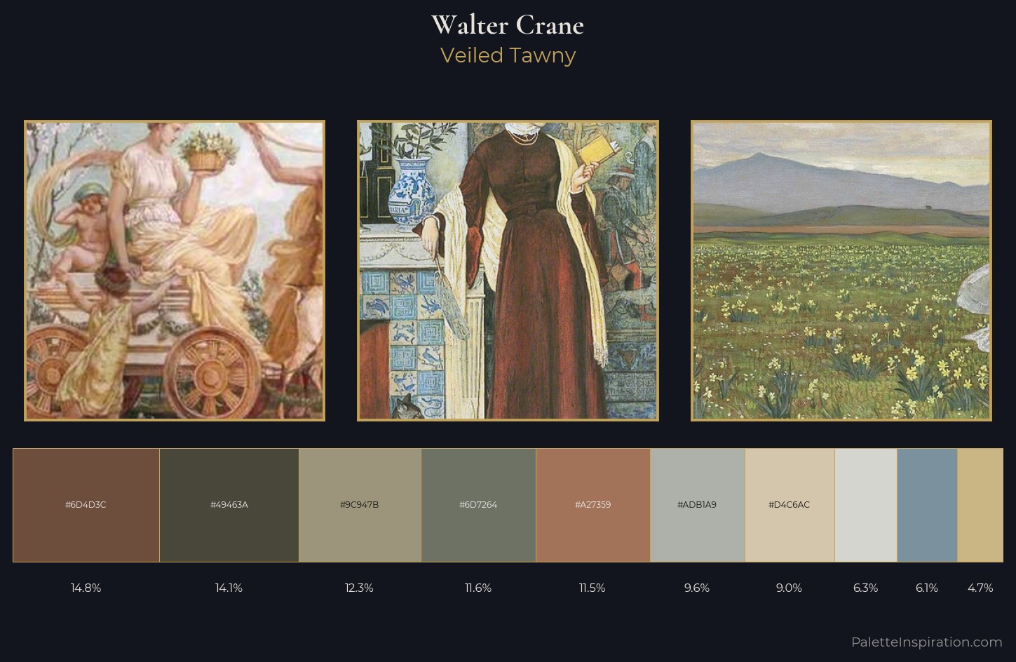 Walter Crane Palette 5 — Veiled Tawny