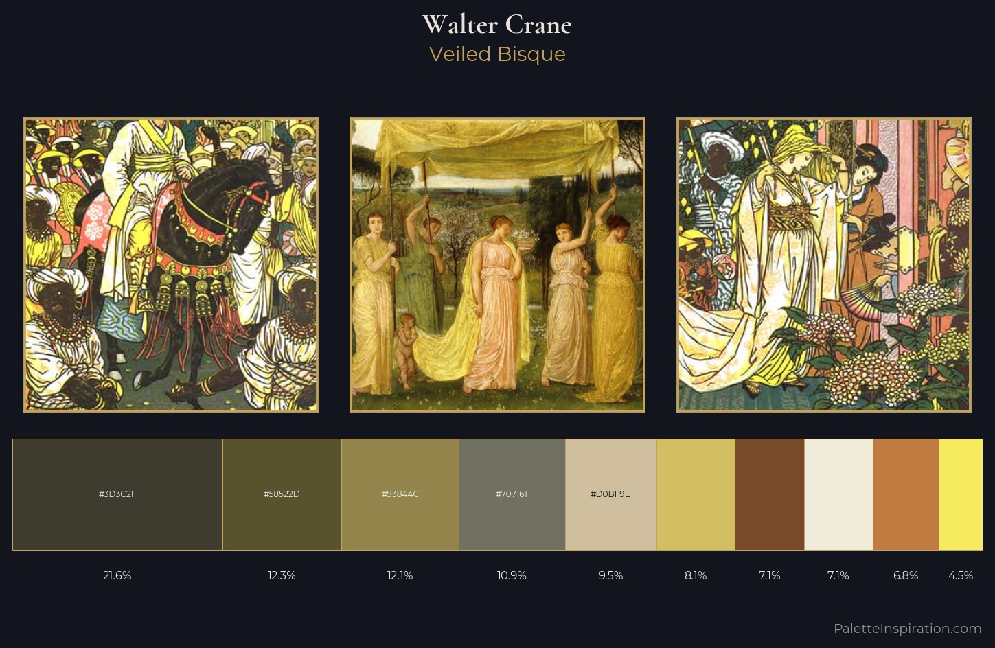 Walter Crane Palette 7 — Veiled Bisque