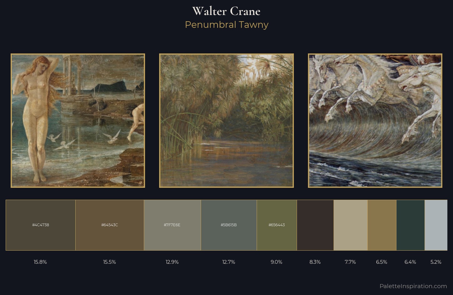 Walter Crane Palette 11 — Penumbral Tawny