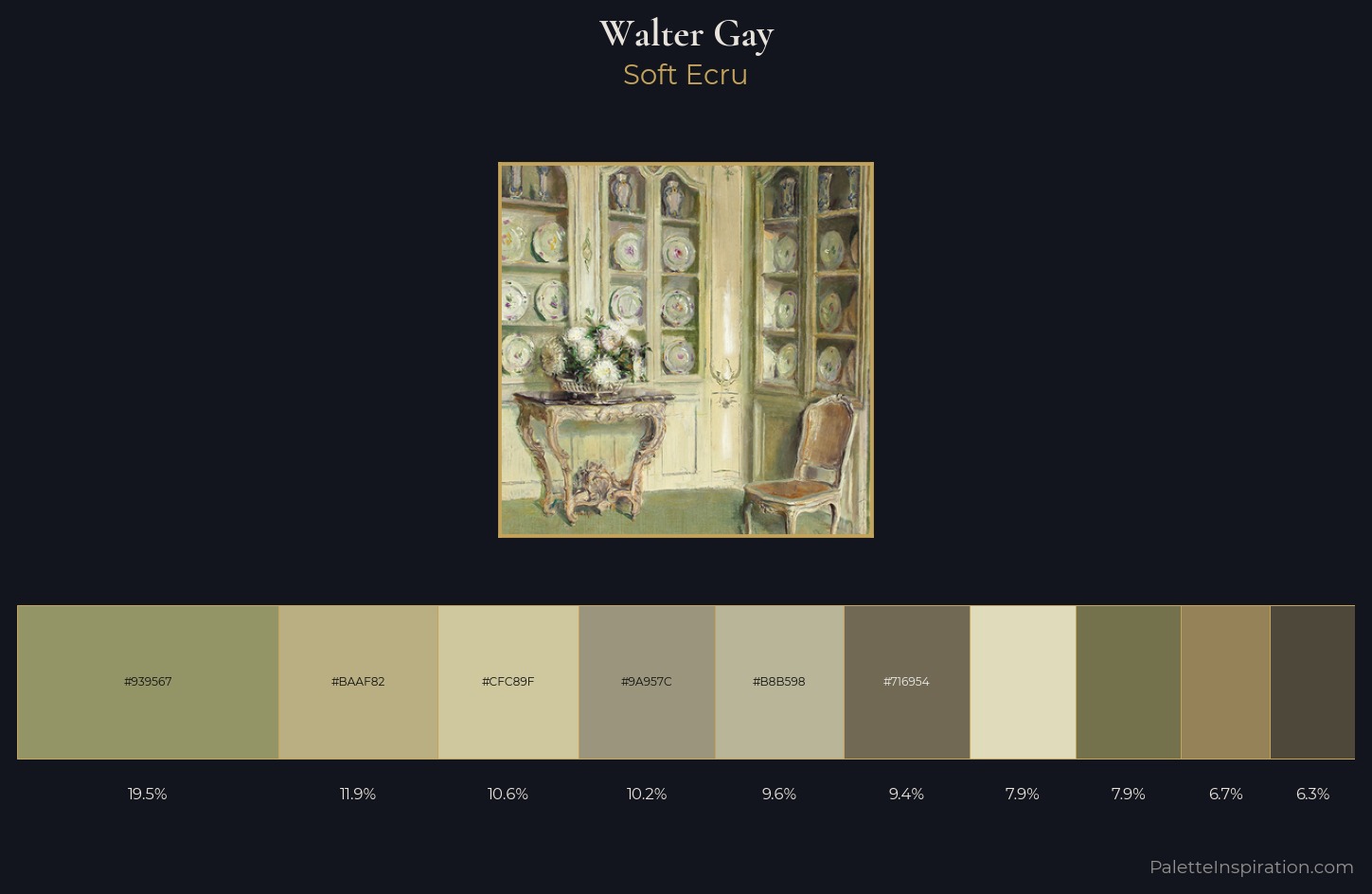 Walter Gay Palette 1 — Soft Ecru