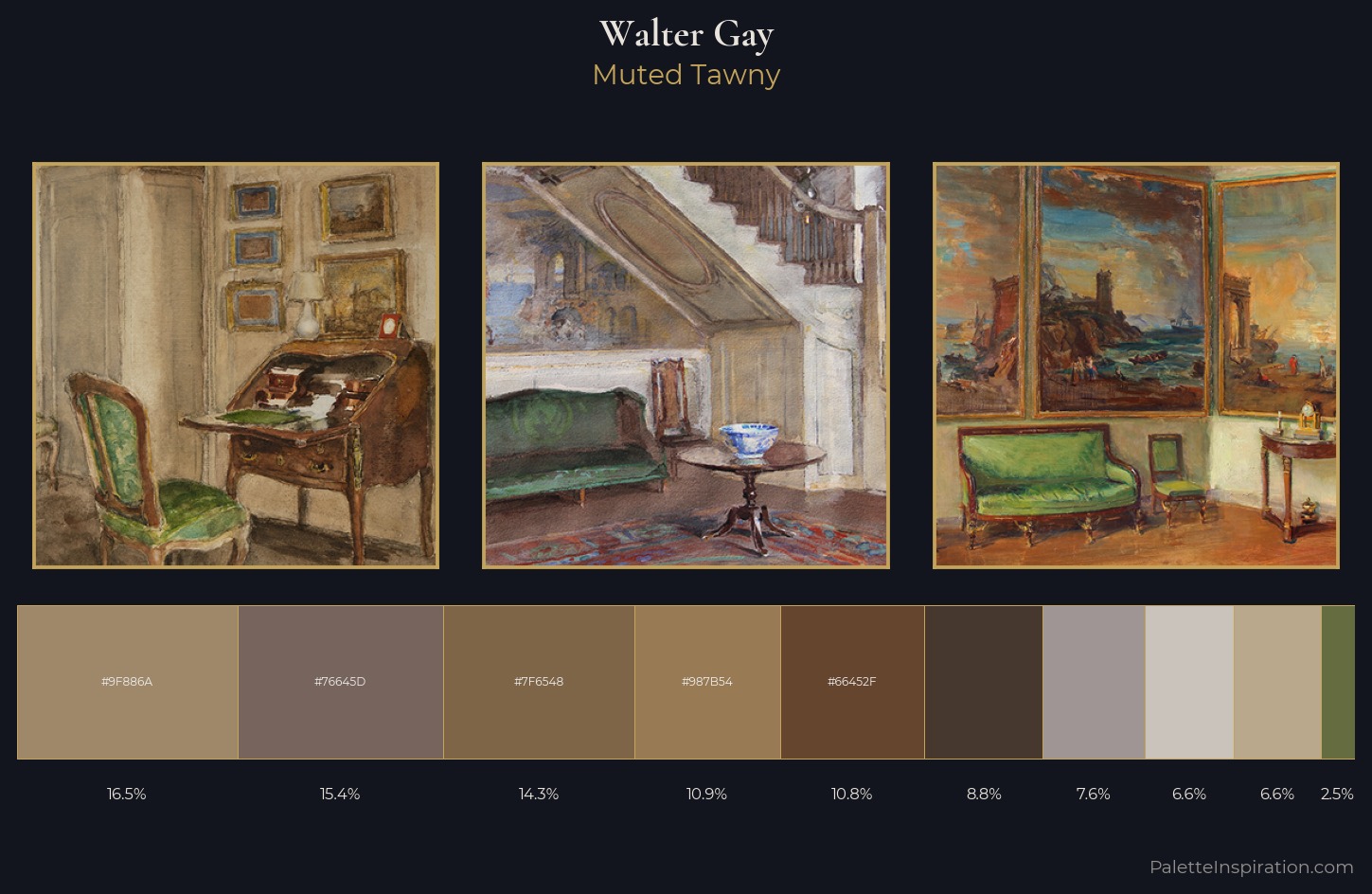 Walter Gay Palette 2 — Muted Tawny
