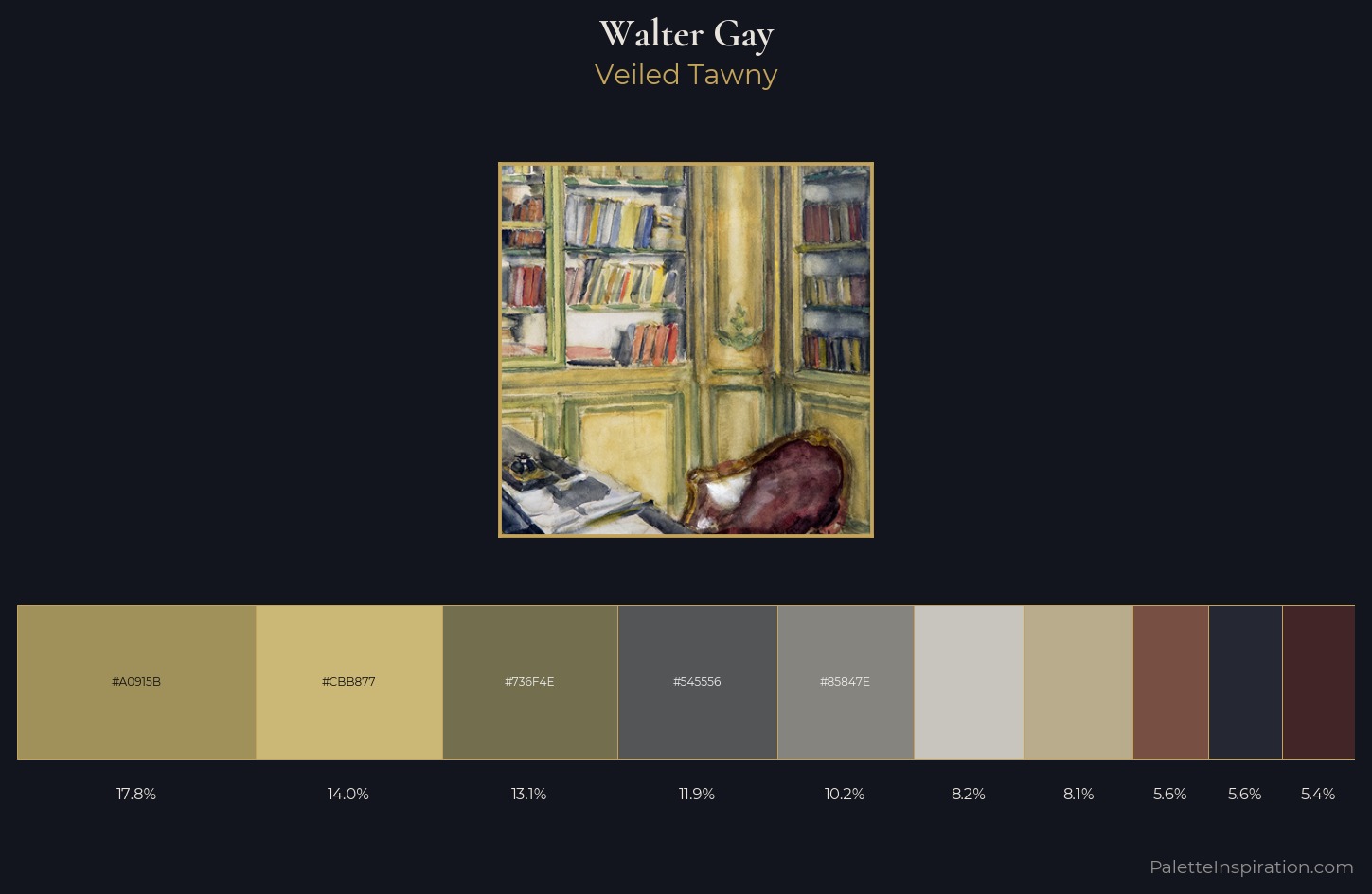 Walter Gay Palette 3 — Veiled Tawny