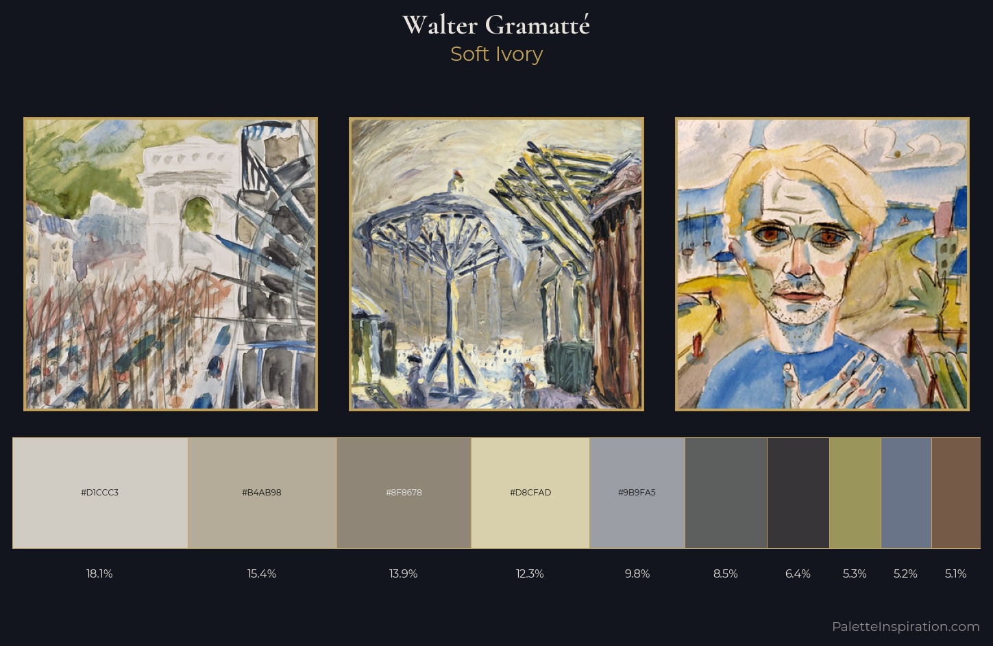 Walter Gramatté Palette 2 — Soft Ivory