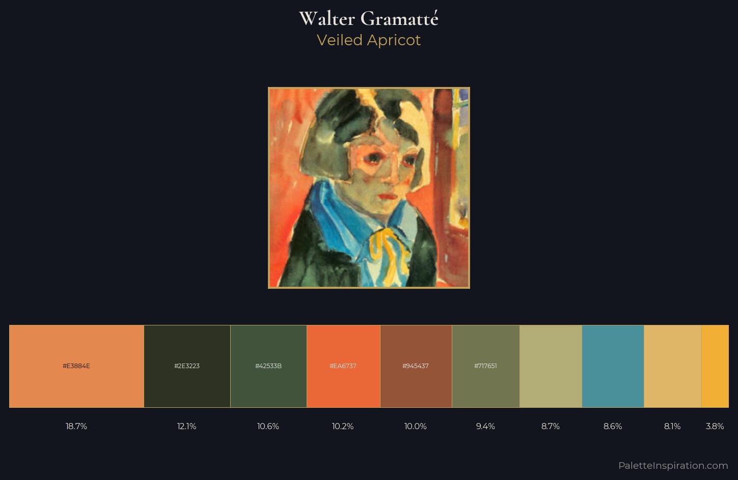 Walter Gramatté Palette 5 — Veiled Apricot